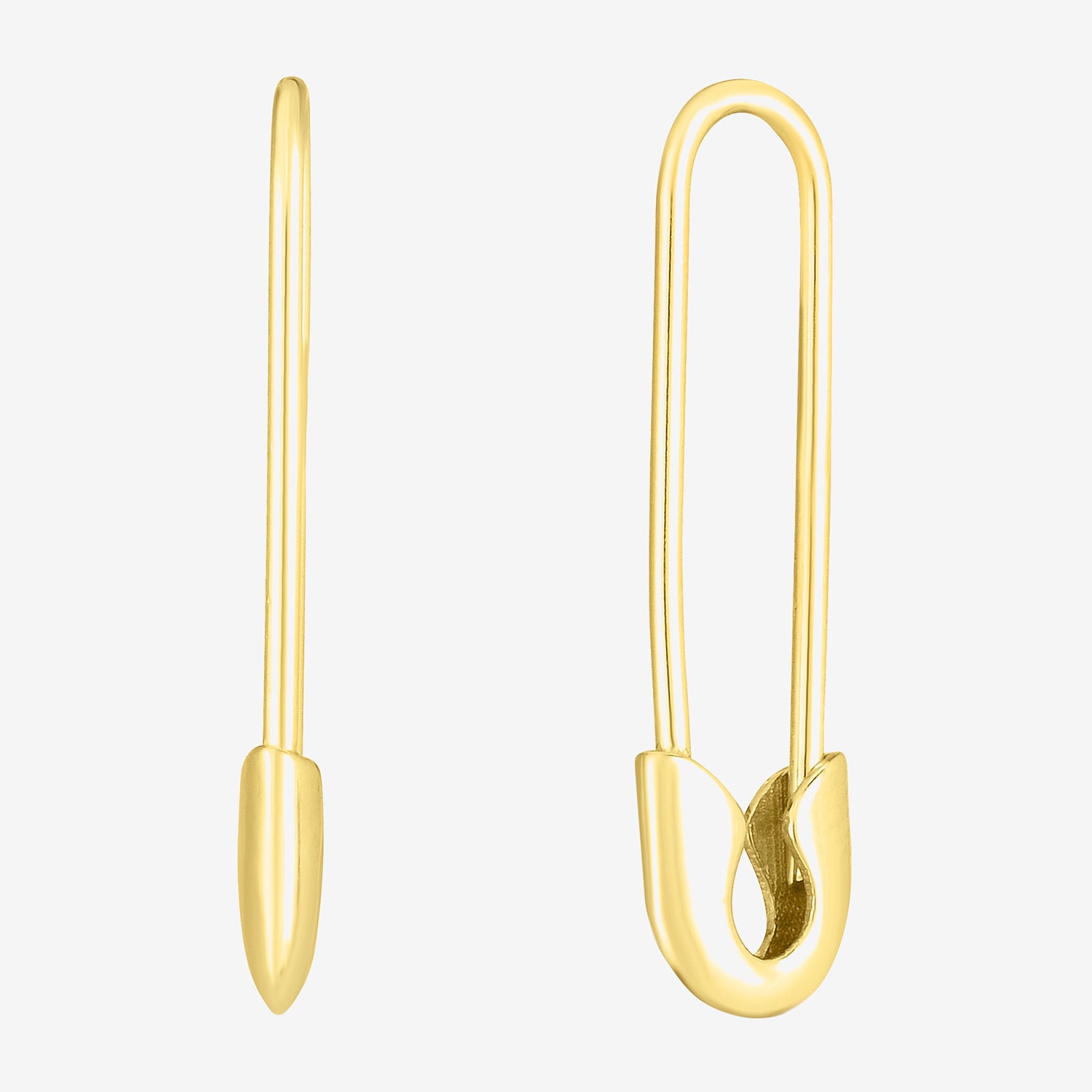 Womens 14K Gold 23mm Hoop Earrings