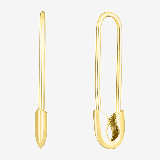 Womens 14K Gold 23mm Hoop Earrings