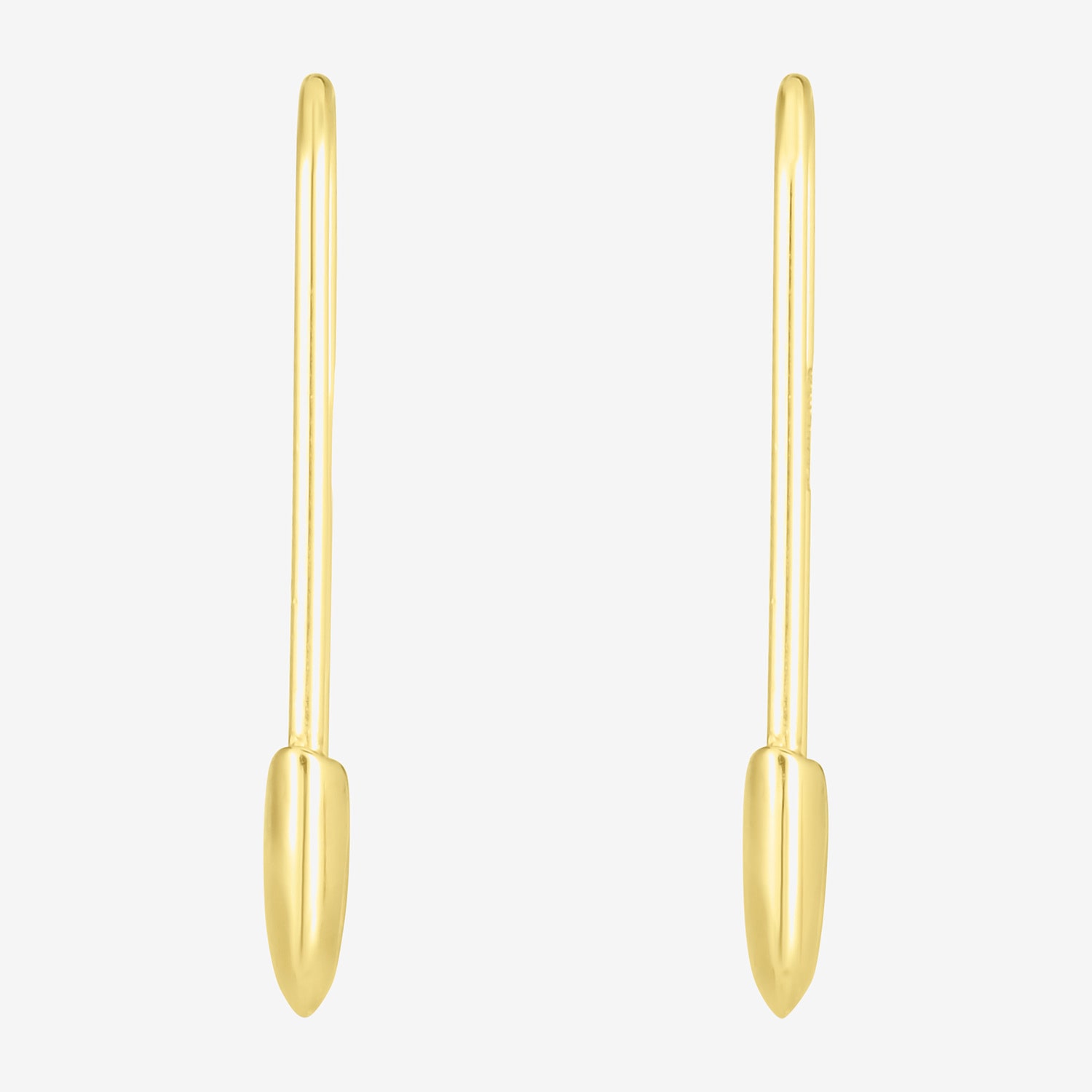 Womens 14K Gold 23mm Hoop Earrings