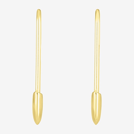 Womens 14K Gold 23mm Hoop Earrings