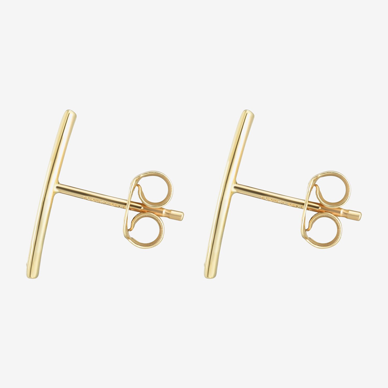 Gold Addiction 14K Gold 15mm Stud Earrings