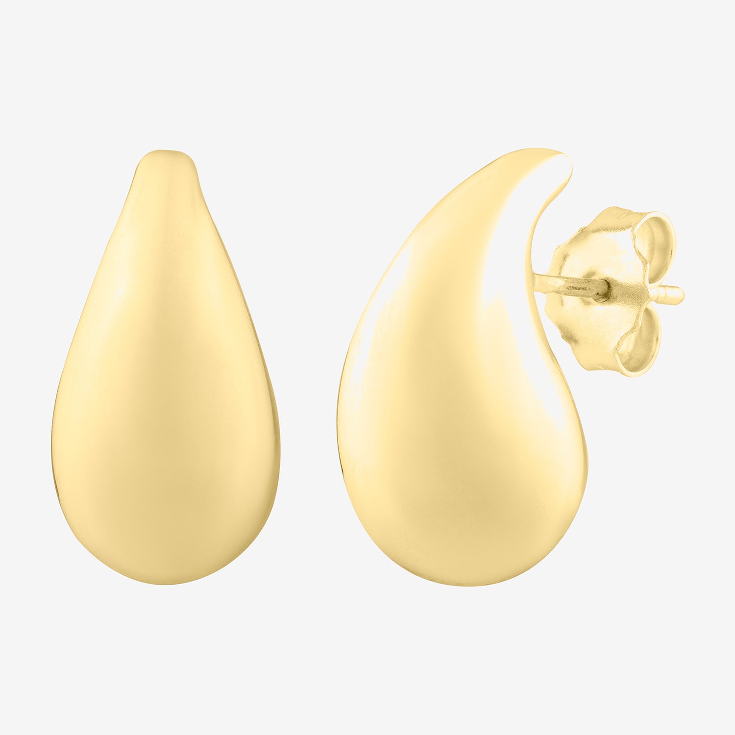 14K Gold 19.5mm Stud Earrings