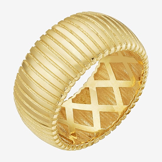 Womens 10MM 14K Gold Band