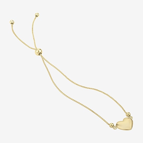 Womens 14K Gold 9 Inch Wheat Chain Bracelet