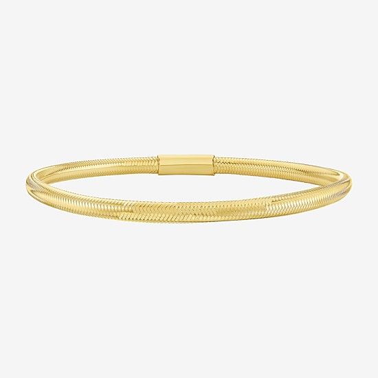 Unisex Adult 14K Gold Bangle Bracelet