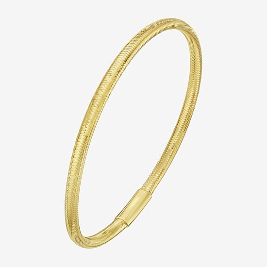 Unisex Adult 14K Gold Bangle Bracelet
