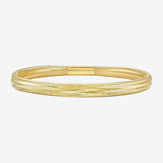 Unisex Adult 14K Gold Bangle Bracelet