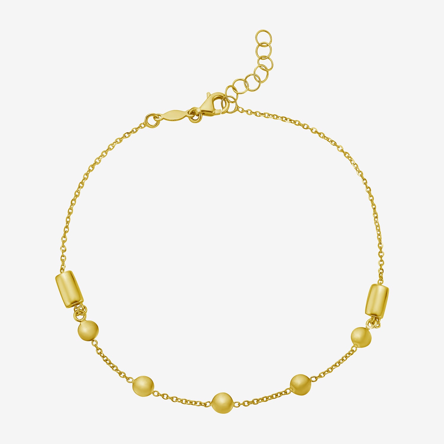 Womens 14K Gold 8 1/2 Inch Cable Chain Bracelet