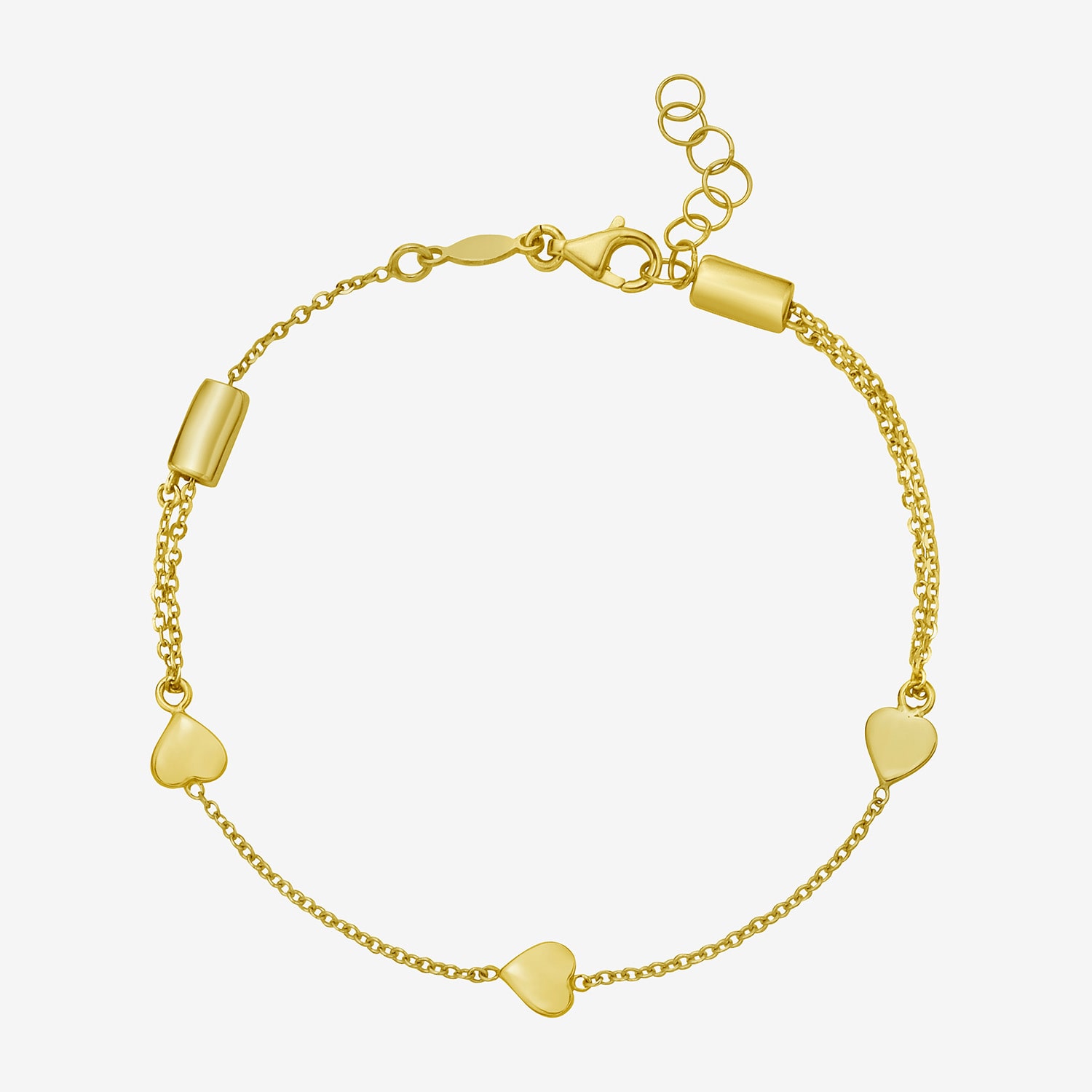Womens 14K Gold 8 1/2 Inch Cable Chain Bracelet