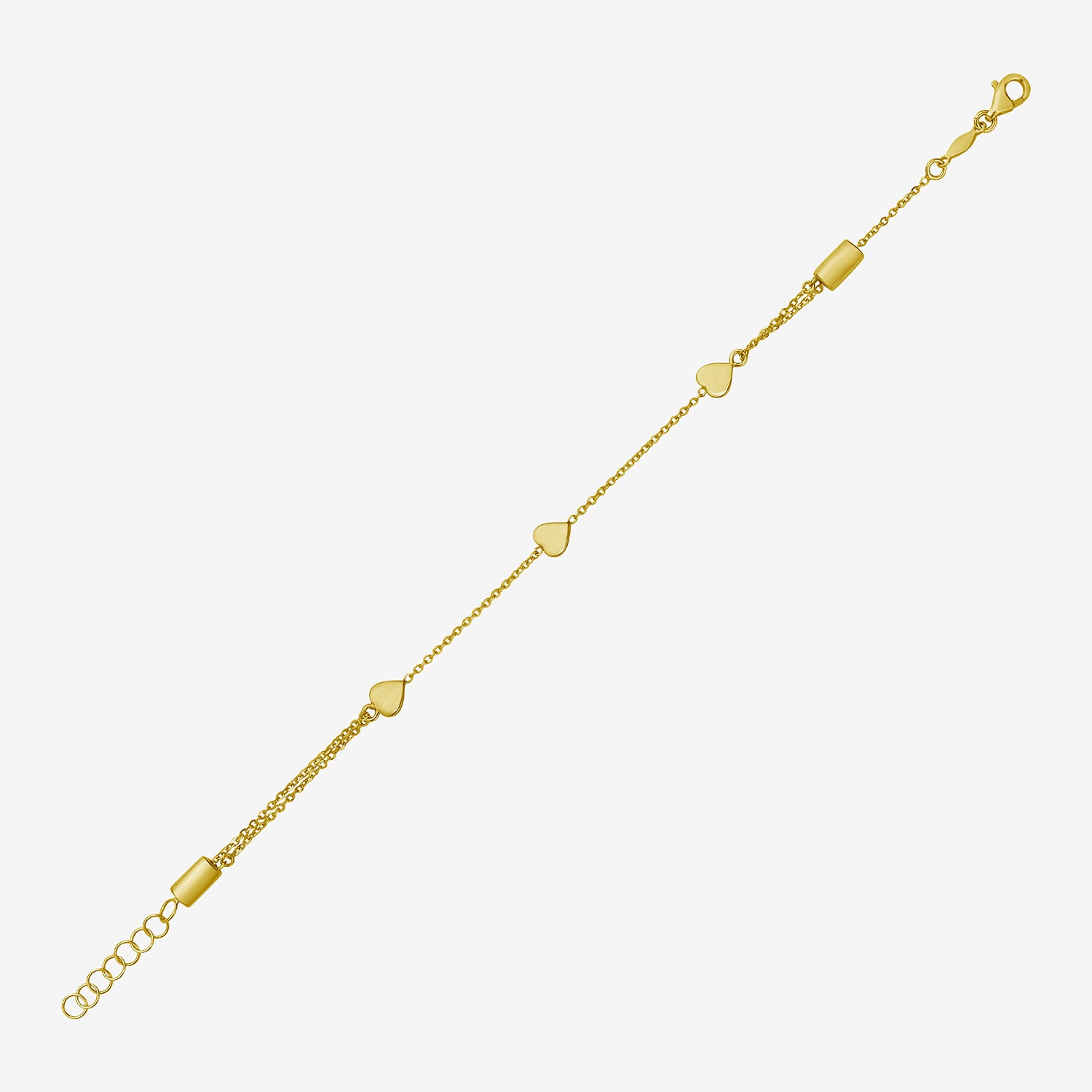 Womens 14K Gold 8 1/2 Inch Cable Chain Bracelet