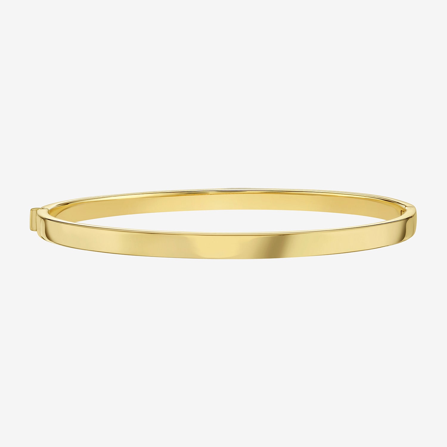 Unisex Adult 14K Gold Bangle Bracelet