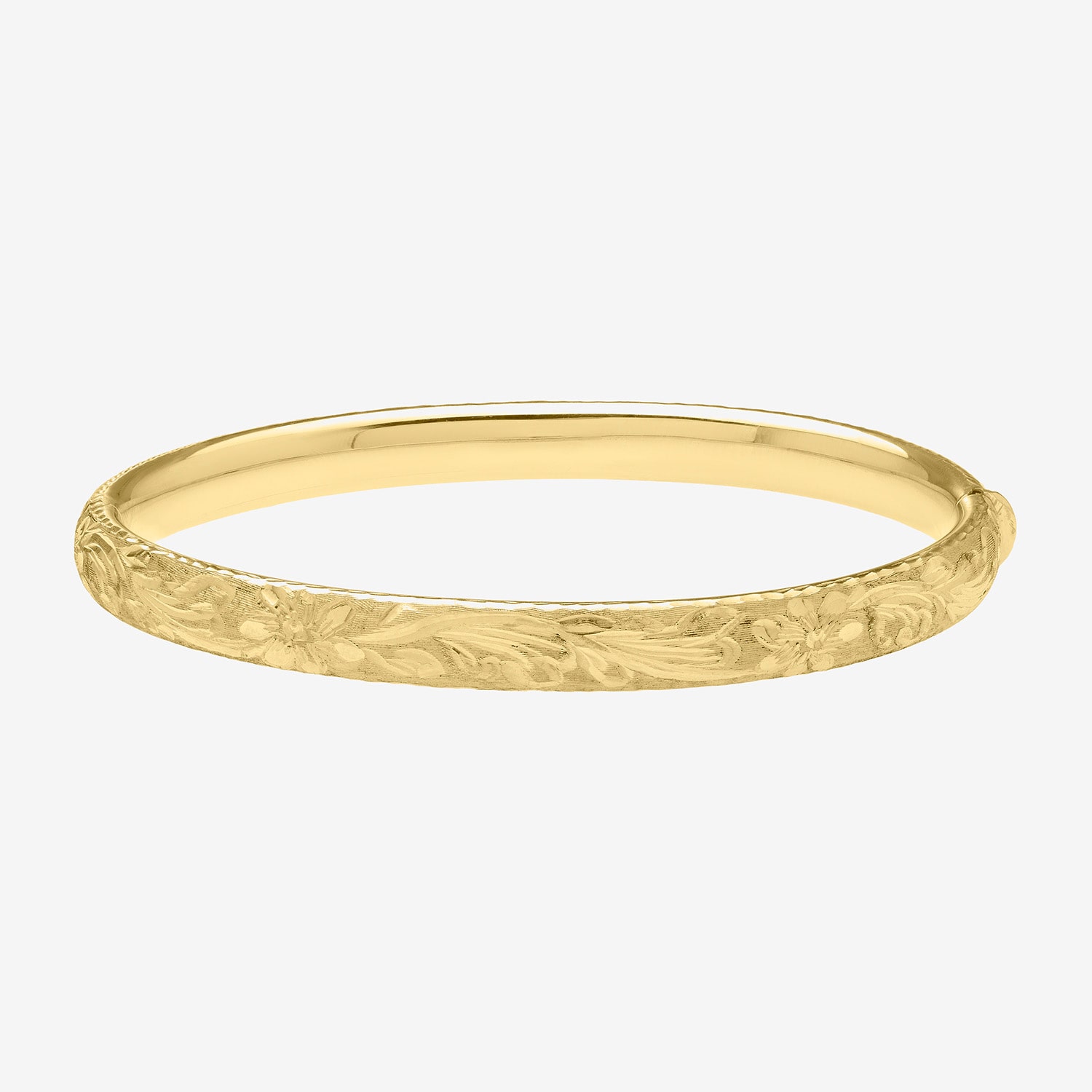 Womens 14K Gold Bangle Bracelet