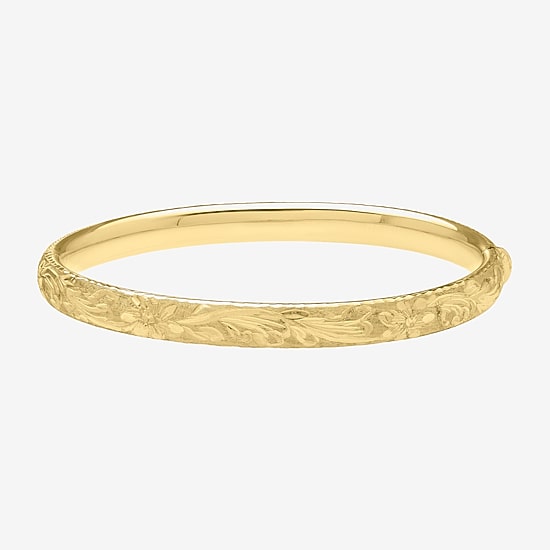 Womens 14K Gold Bangle Bracelet