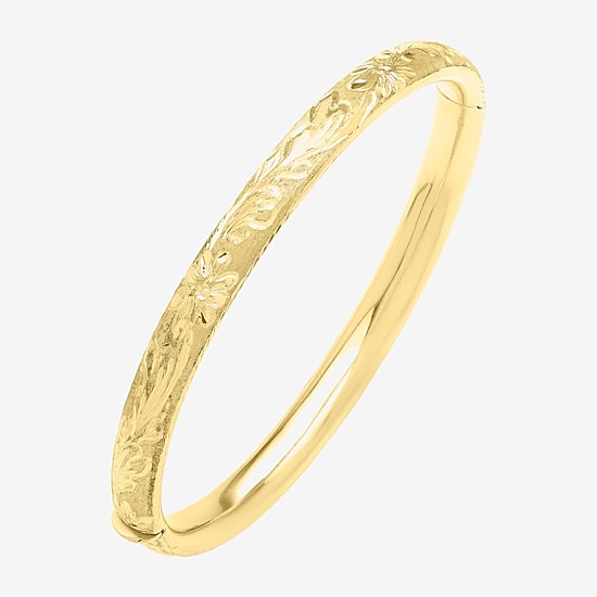 Womens 14K Gold Bangle Bracelet