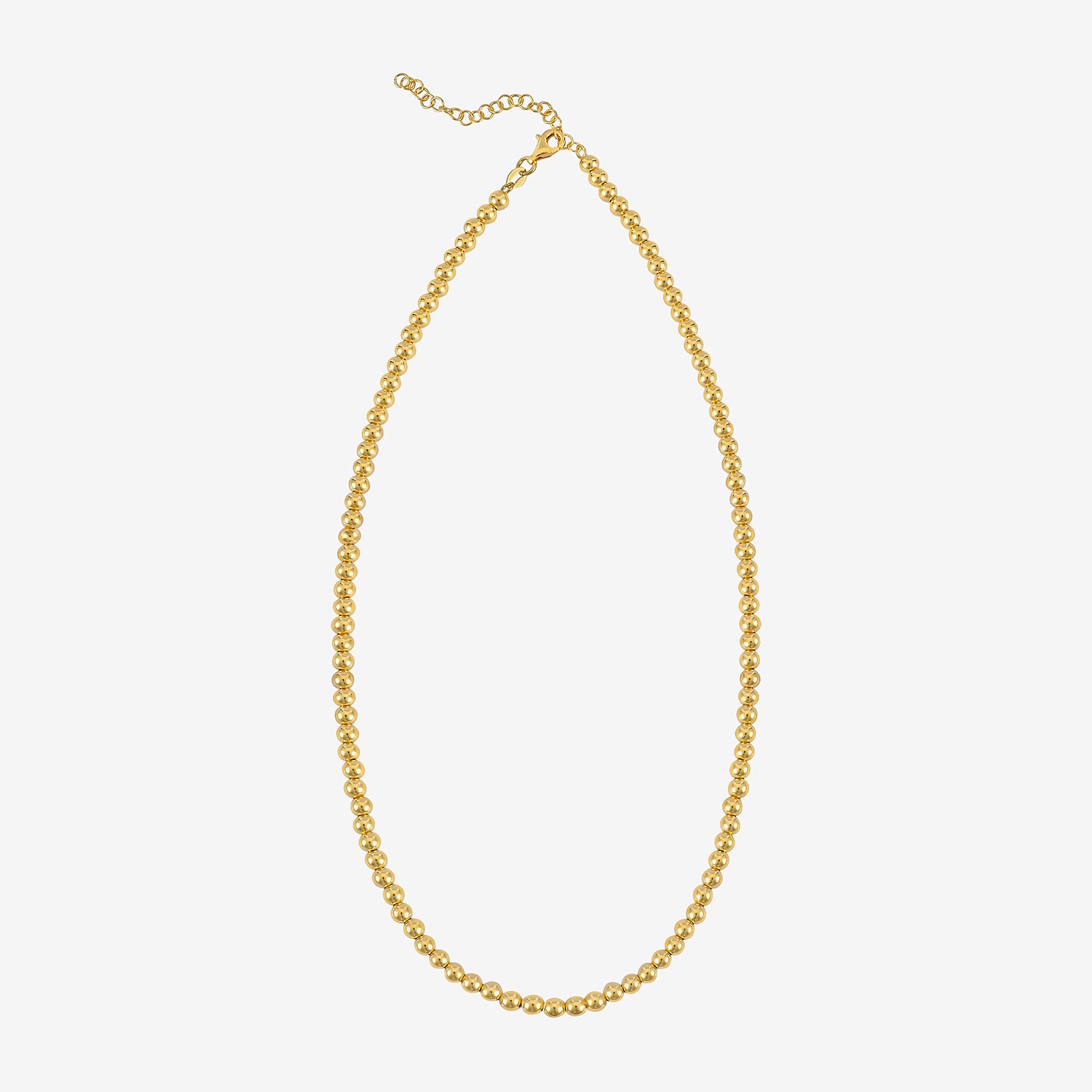 Gold Addiction Unisex Adult 14K Gold 8 Inch Bead Chain Bracelet