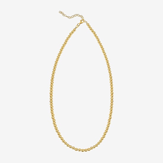 Gold Addiction Unisex Adult 14K Gold 8 Inch Bead Chain Bracelet
