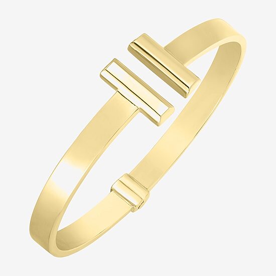Unisex Adult 14K Gold Bangle Bracelet