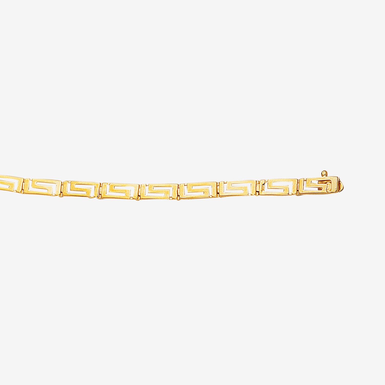 Unisex Adult 14K Gold 7.25 Inch Solid Link Chain Bracelet