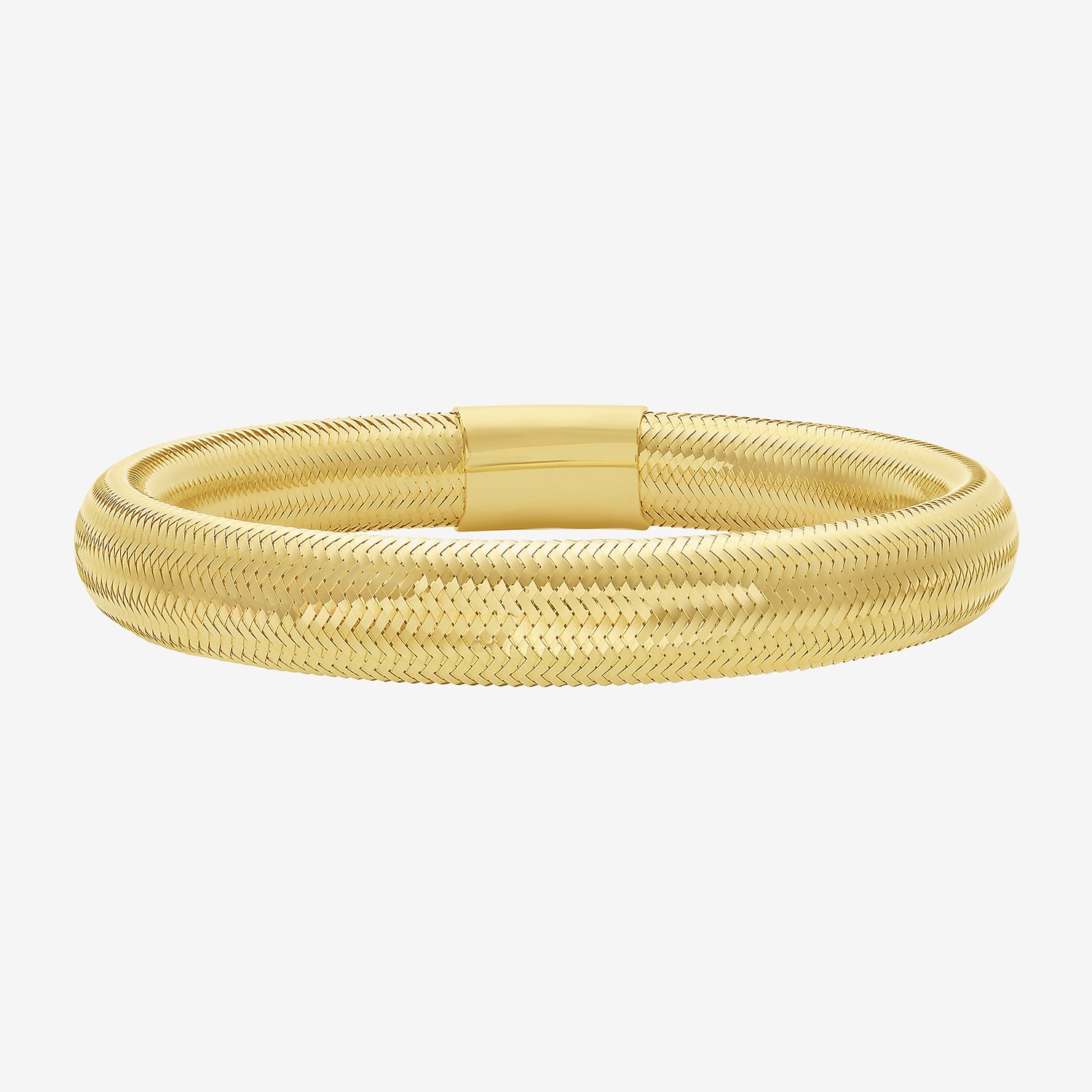 Unisex Adult 14K Gold Bangle Bracelet