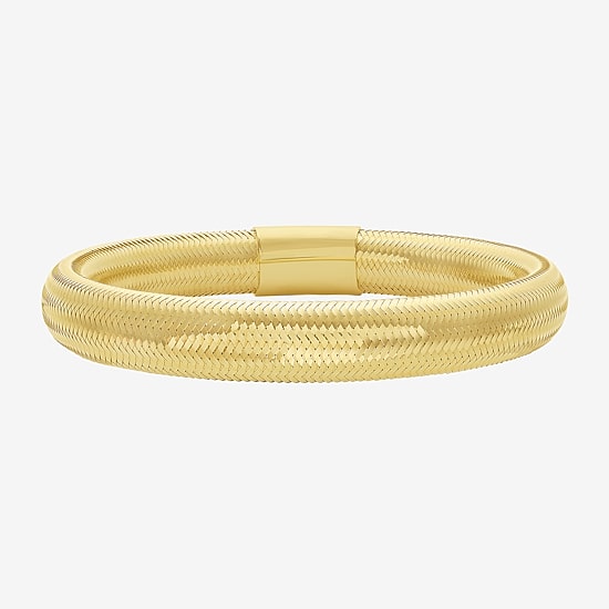 Unisex Adult 14K Gold Bangle Bracelet