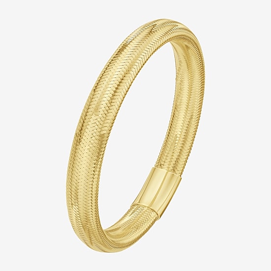 Unisex Adult 14K Gold Bangle Bracelet