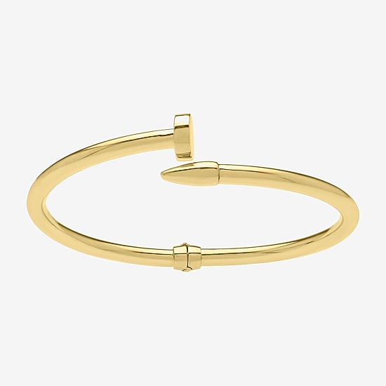 Gold Addiction Unisex Adult 14K Gold Bangle Bracelet