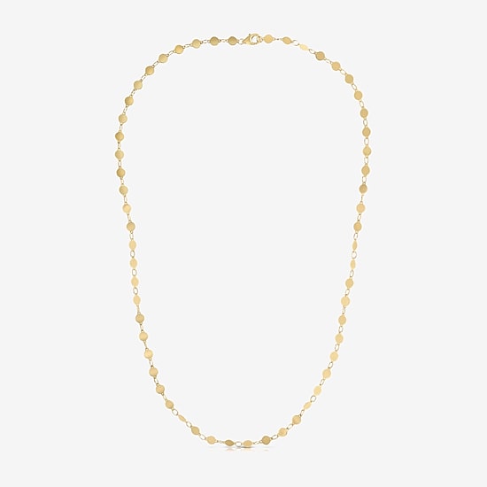 Womens 14K Gold 18 Inch Chain Necklace