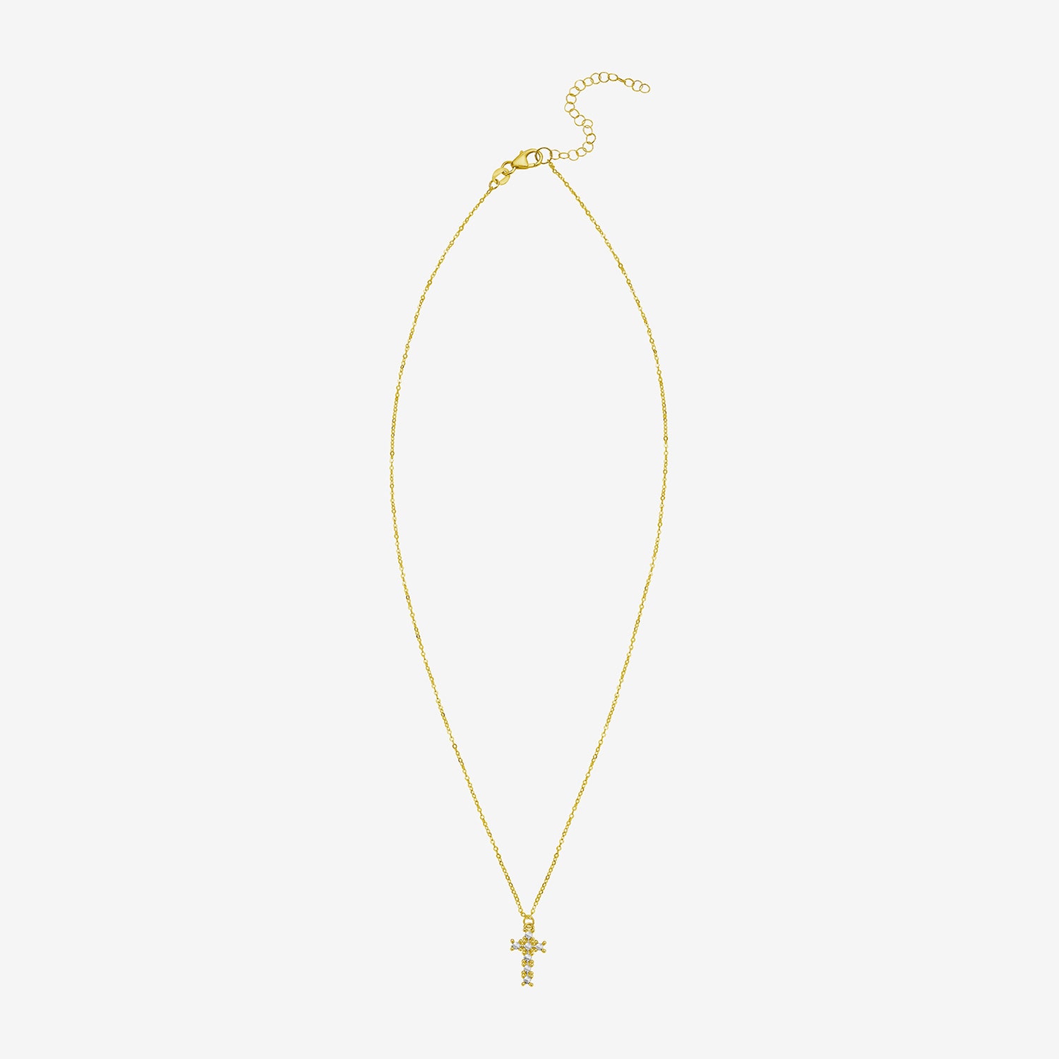 Cross Unisex Adult 14K Gold Cross 18 Inch Pendant Necklace