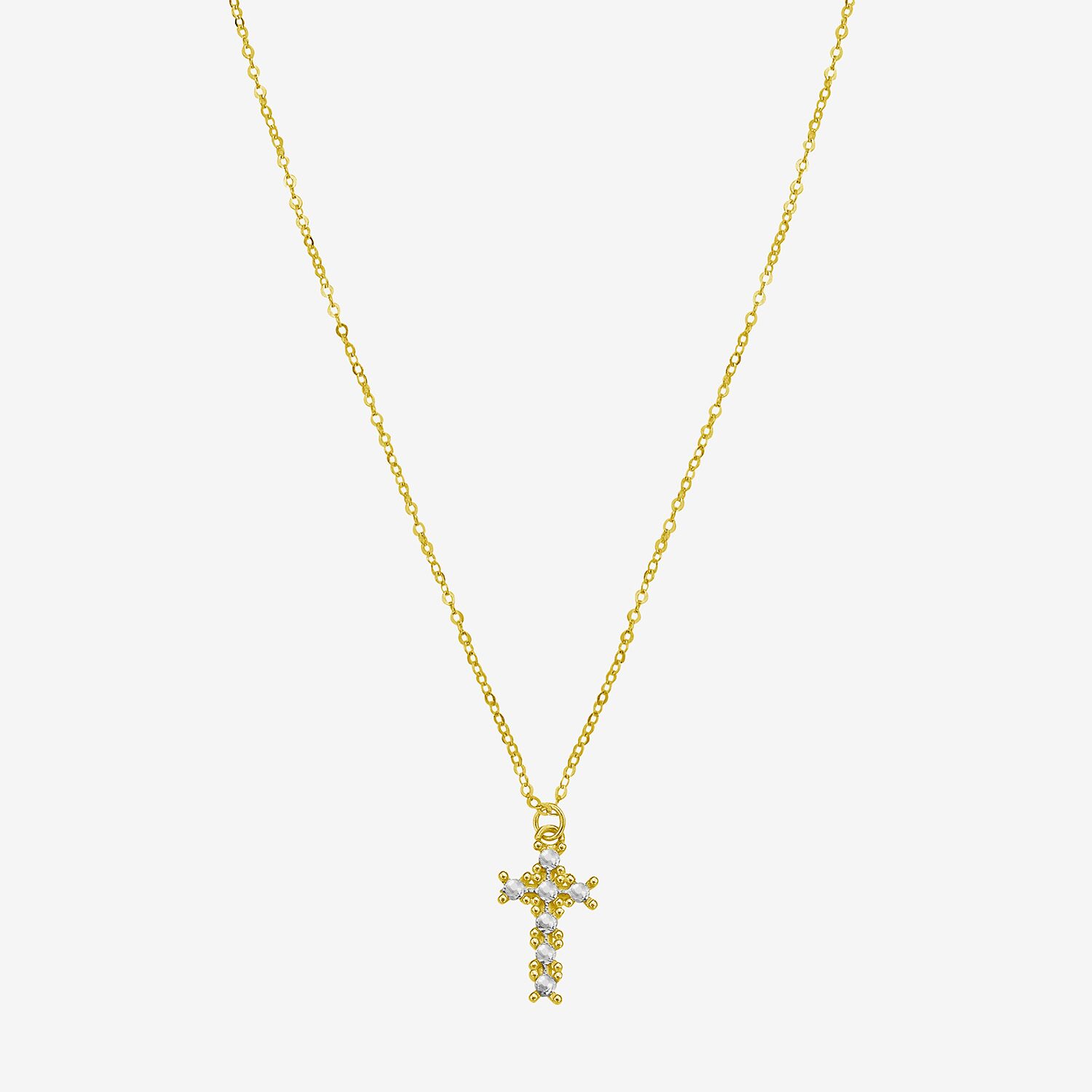 Cross Unisex Adult 14K Gold Cross 18 Inch Pendant Necklace