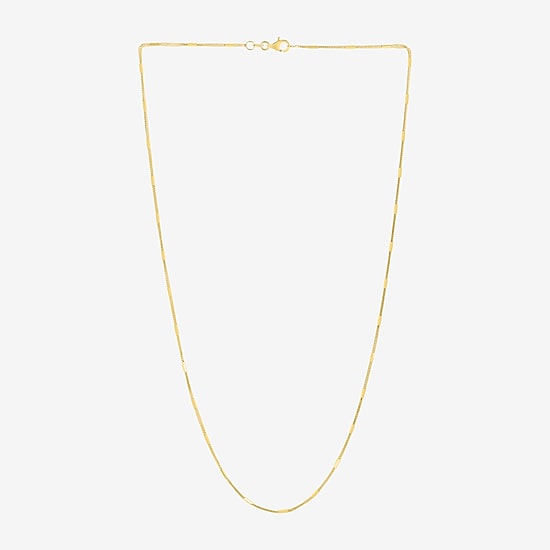 Womens 14K Gold 18 Inch Chain Necklace
