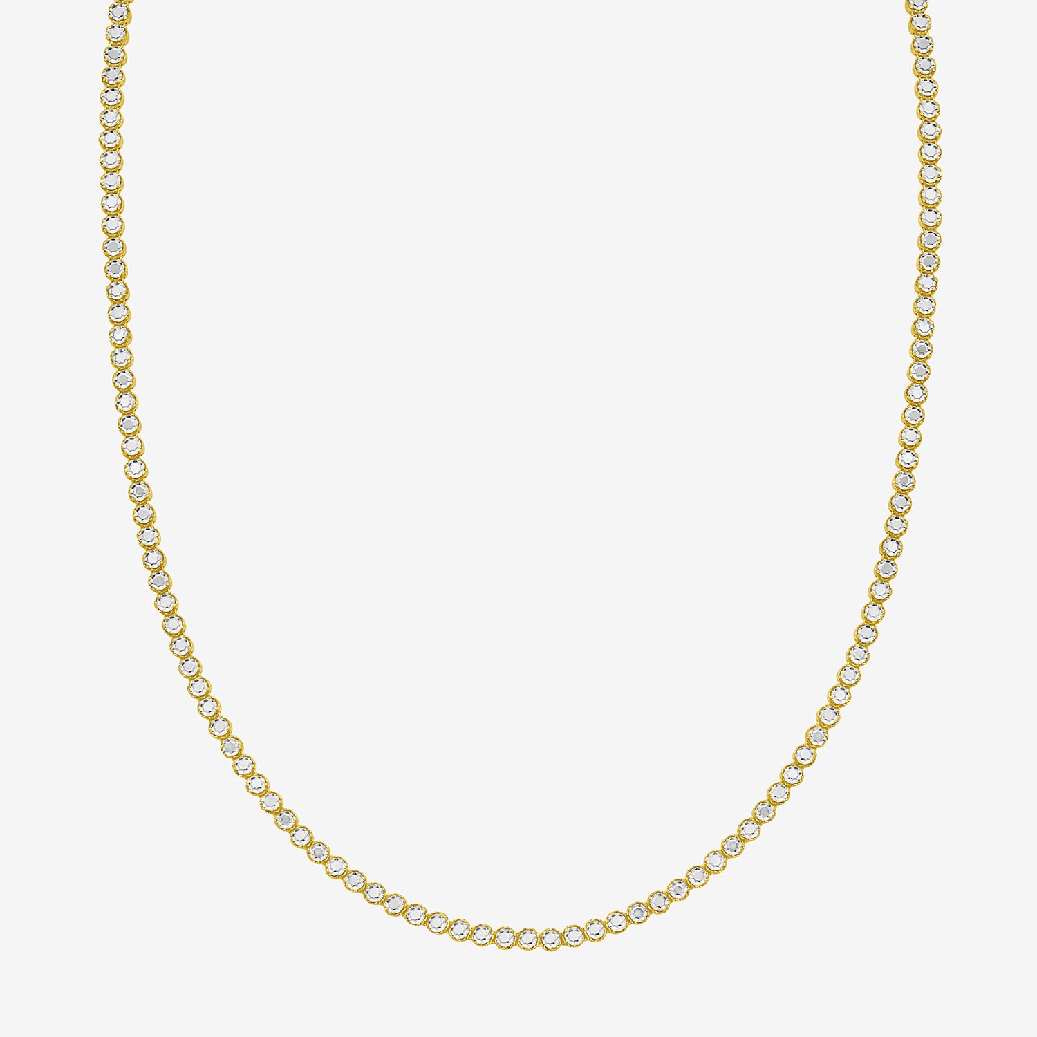 Unisex Adult 14K Gold 17 Inch Chain Necklace