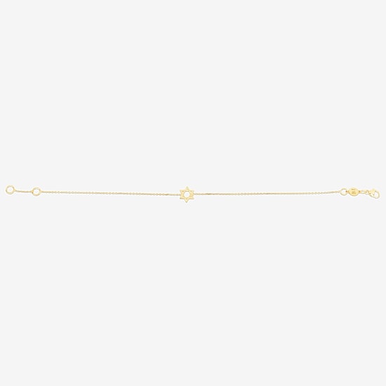 Star Of David Womens 14K Gold Star 18 Inch Pendant Necklace