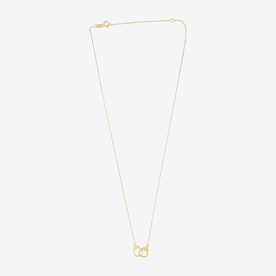 Gold Addiction Womens 14K Gold 18 Inch Pendant Necklace