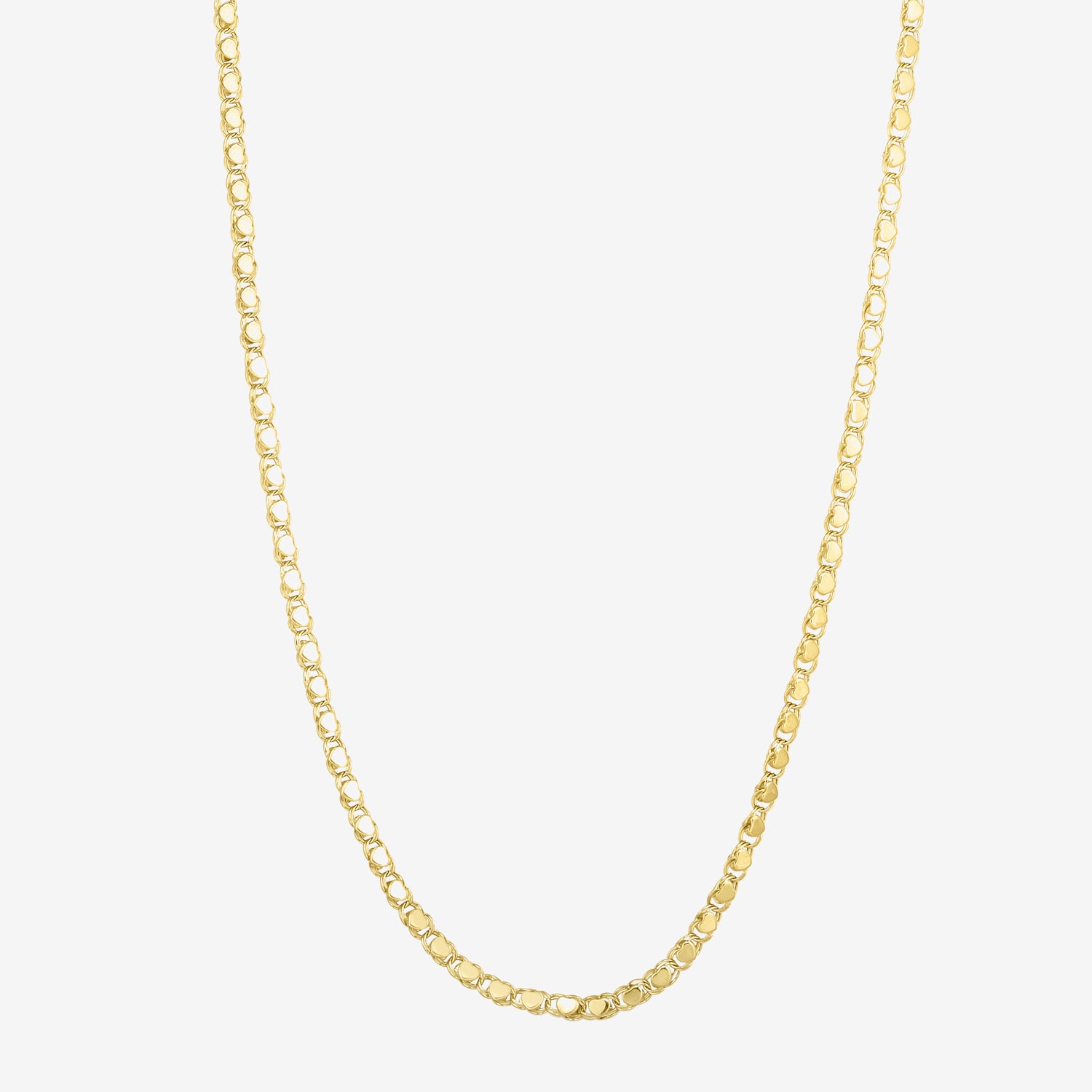 Unisex Adult 14K Gold 18 Inch Chain Necklace