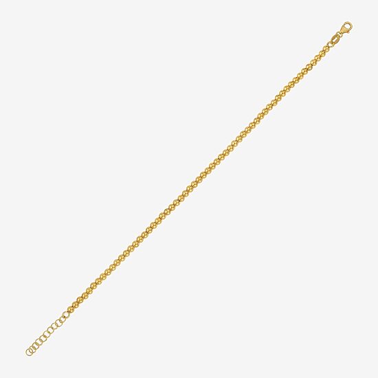 Unisex Adult 14K Gold 18 Inch Bead Chain Necklace