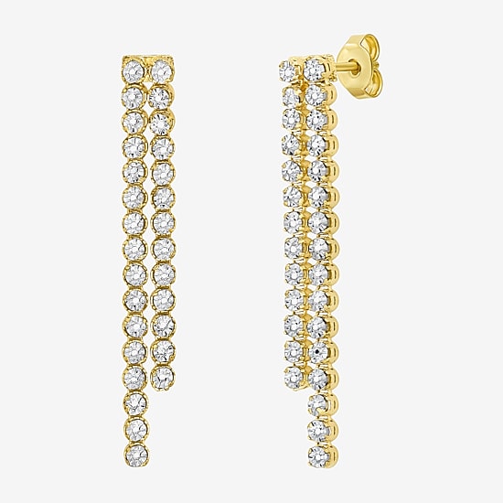 Womens 14K Gold Drop Earrings