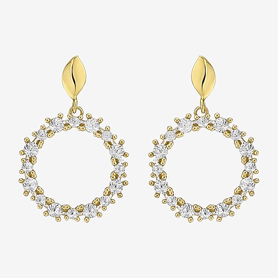 Womens 14K Gold Drop Earrings