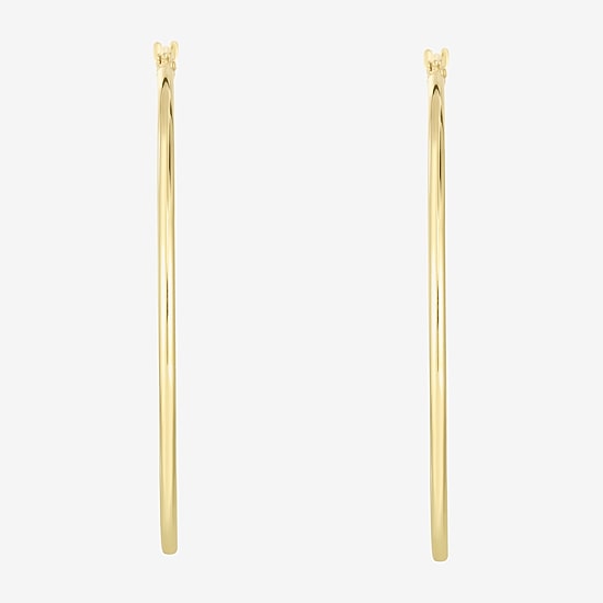 Womens 14K Gold 45mm Hoop Earrings