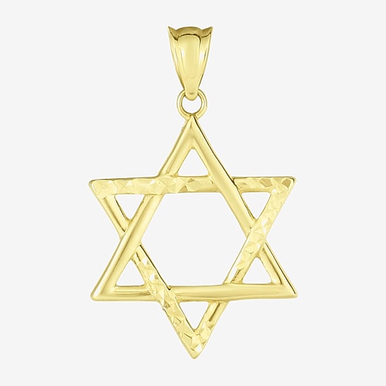 Religious Jewelry Star Of David Unisex Adult 14K Gold Star Pendant