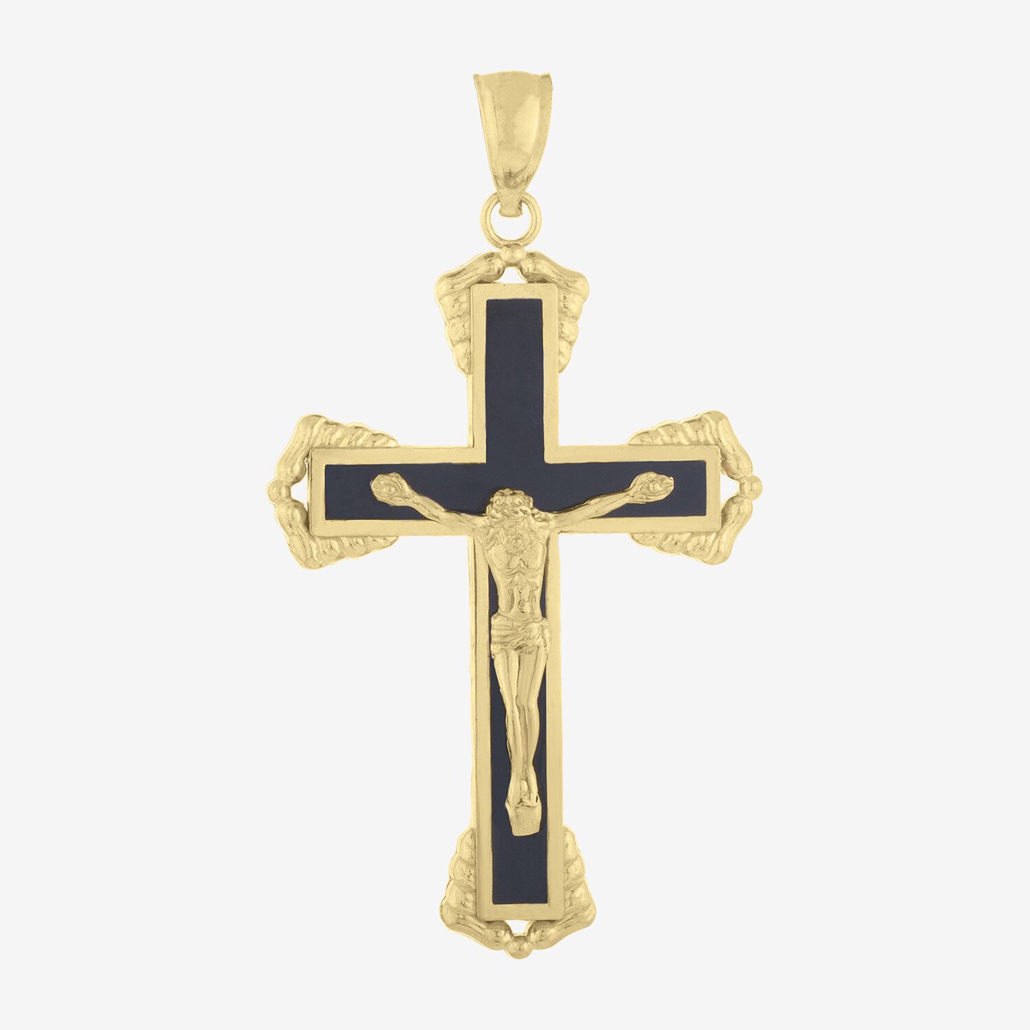 Religious Jewelry Cross Unisex Adult 14K Gold Cross Pendant