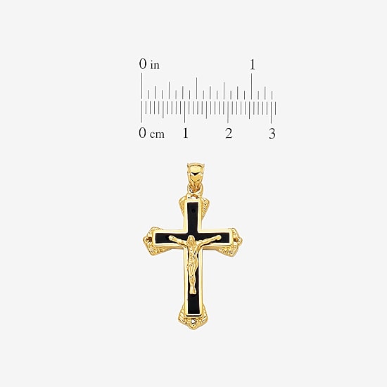 Religious Jewelry Cross Unisex Adult 14K Gold Cross Pendant