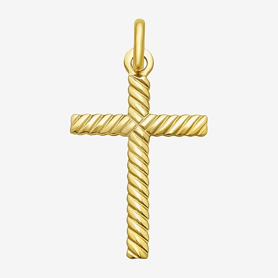 Religious Jewelry Cross Unisex Adult 14K Gold Cross Pendant