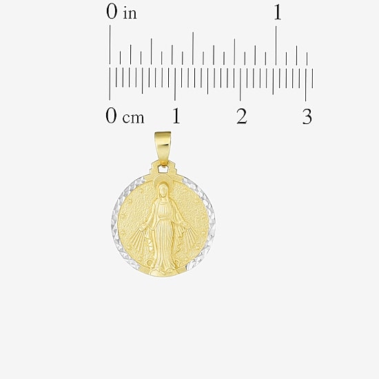 Religious Jewelry Mary Unisex Adult 14K Gold Pendant