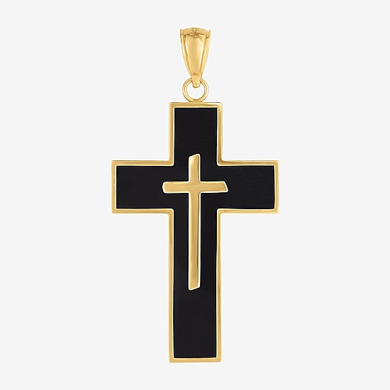 Religious Jewelry Cross Unisex Adult 14K Gold Cross Pendant