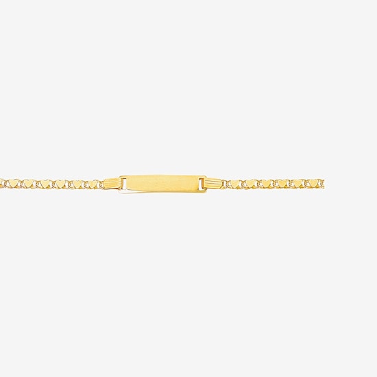 Girls 14K Gold 6 Inch Link Chain Bracelet