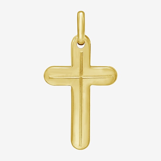 Religious Jewelry Cross Unisex Adult 14K Gold Cross Pendant