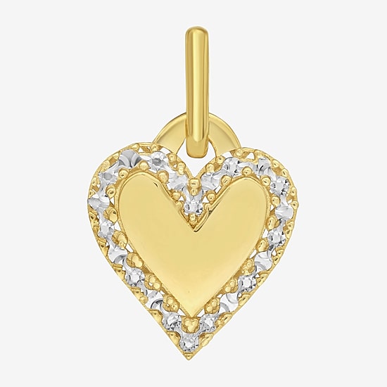 Unisex Adult 14K Gold Heart Pendant