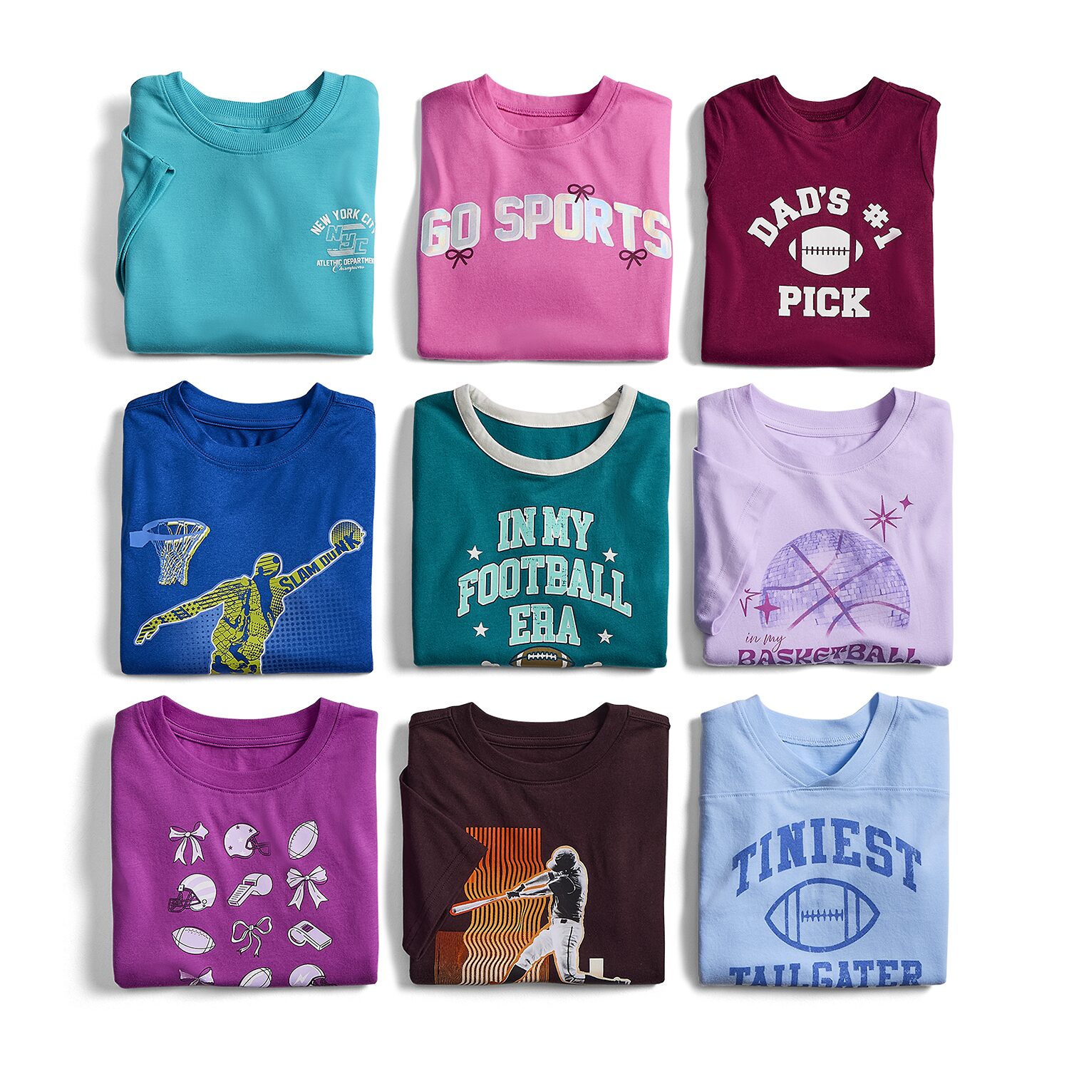Thereabouts Little & Big Kid Girls Crew Neck Short Sleeve Regular Fit Graphic T-Shirt