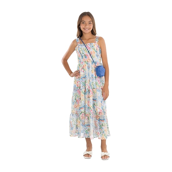 Speechless Big Kid Girls Sleeveless Floral Maxi Dress