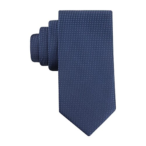 Haggar Hillside Micro Solid Tie In Blue